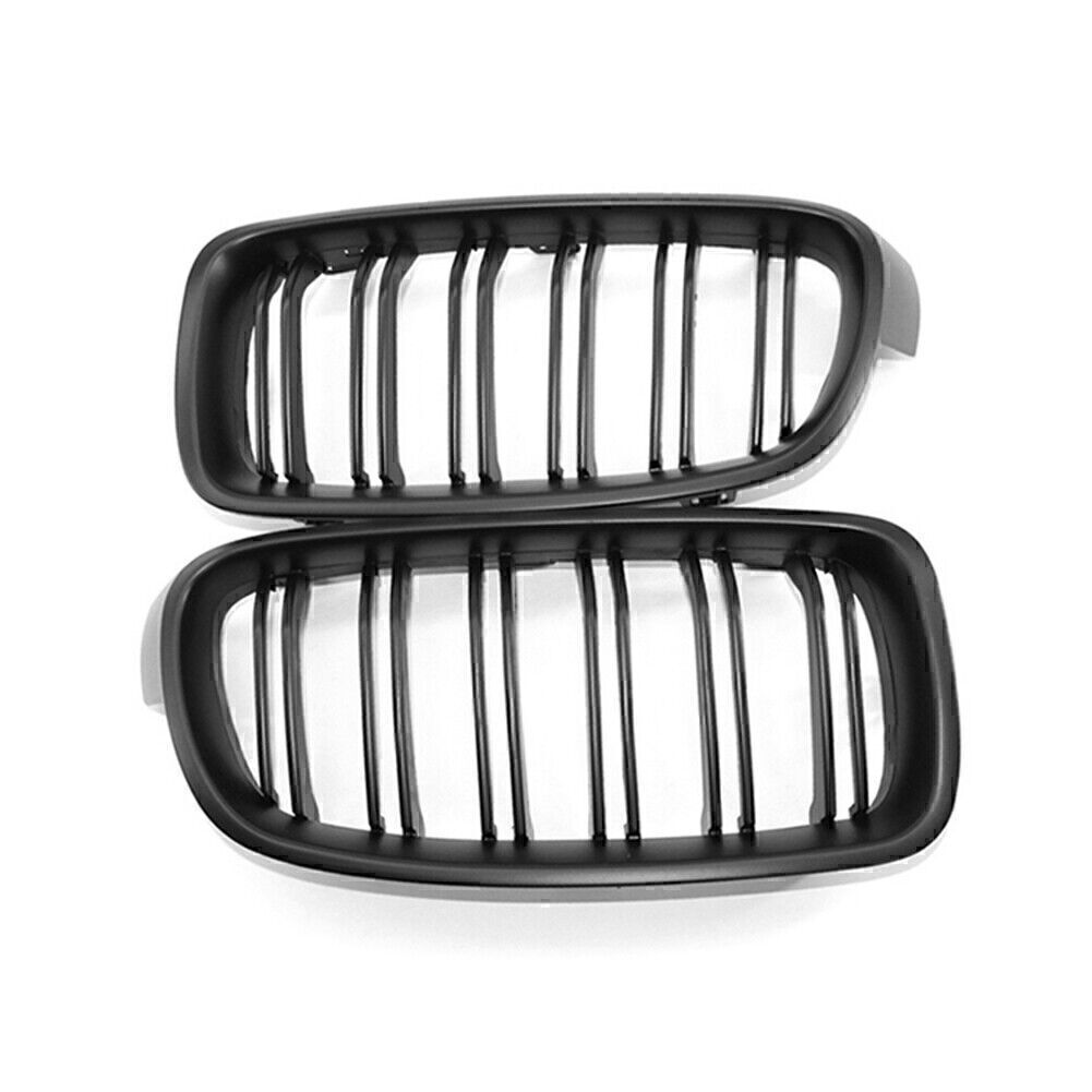 2 x Front Grille Grill Matte Black for BMW F30 F35 2012-2014 Left Right Auto