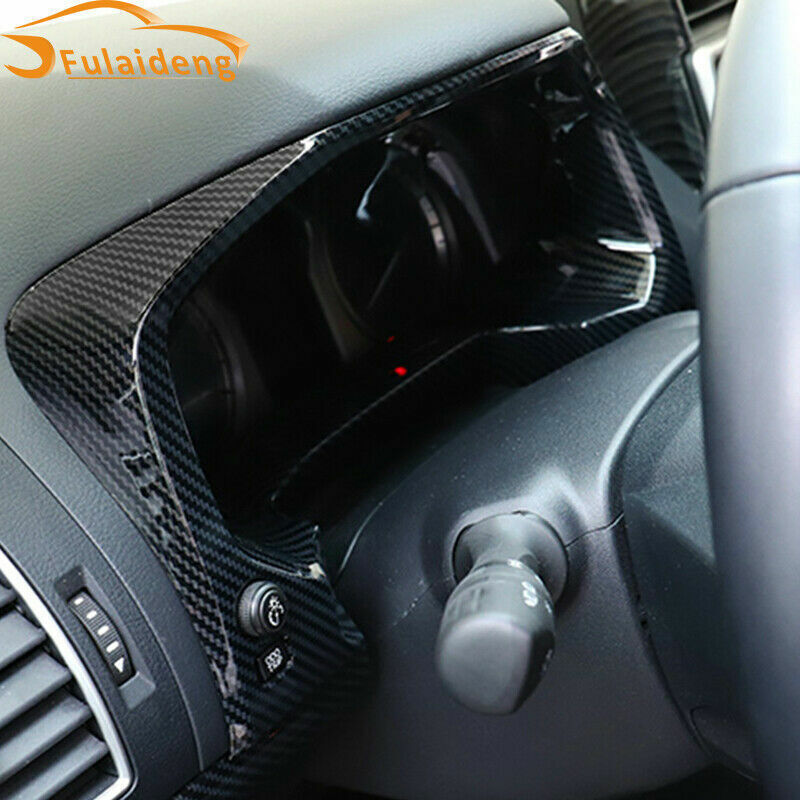 Carbon Fiber Dashboard Panel Frame Cover Trim for Toyota Prado FJ150 2018-2021