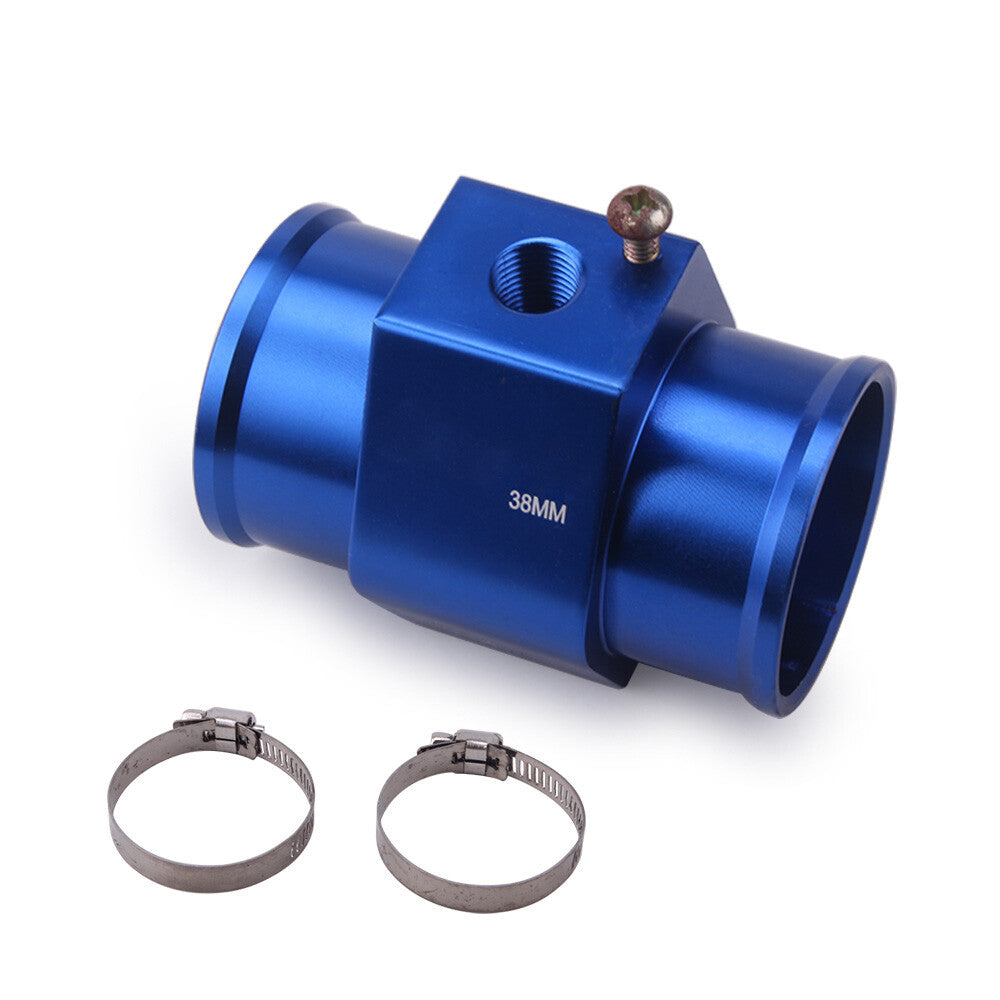 Car Water Temp Temperature 38mm Joint Pipe Sensor Gauge Radiator Hose Adapter Q