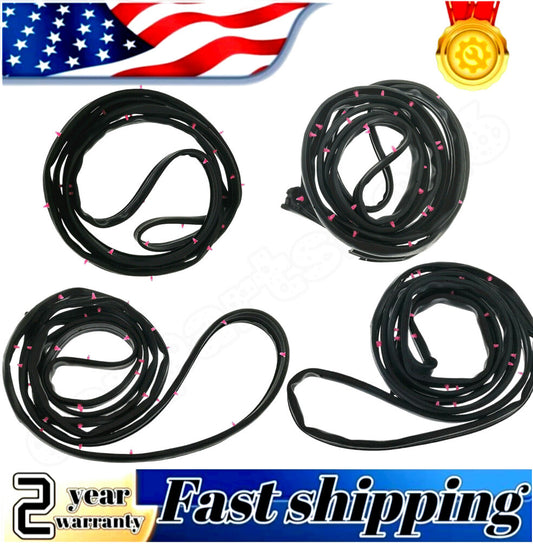 4-pack of 4-door weatherstripping sealant rubber for Honda Accord cars 2003-2007