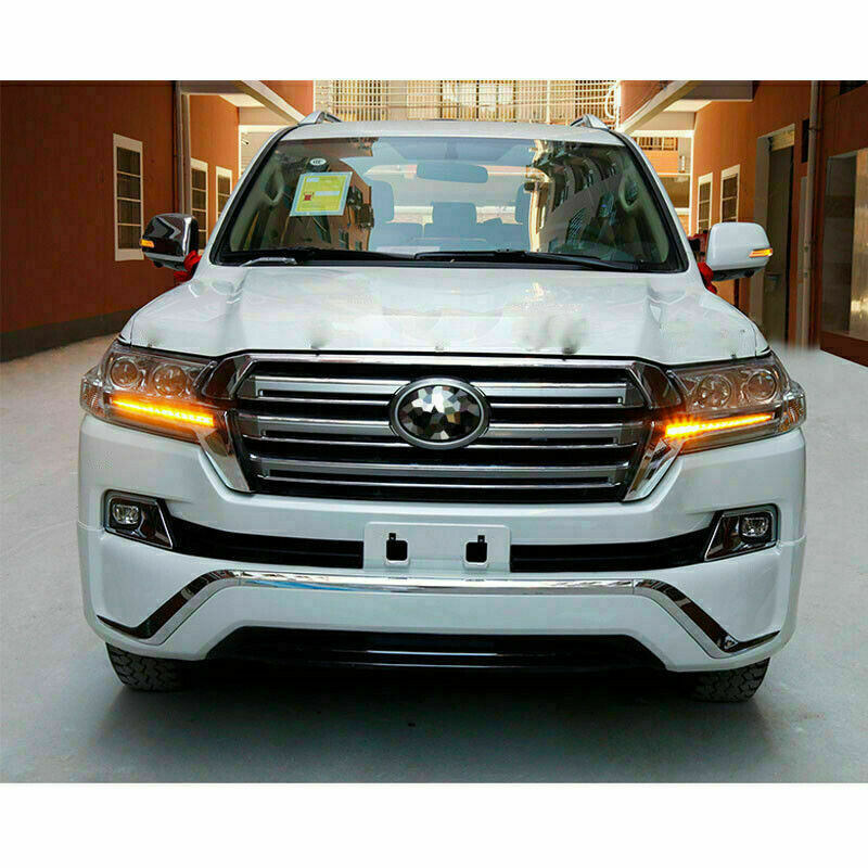 for Toyota for Land Cruiser LC200 16-21 LED Front Daytime Running Light Lamp DRL Set