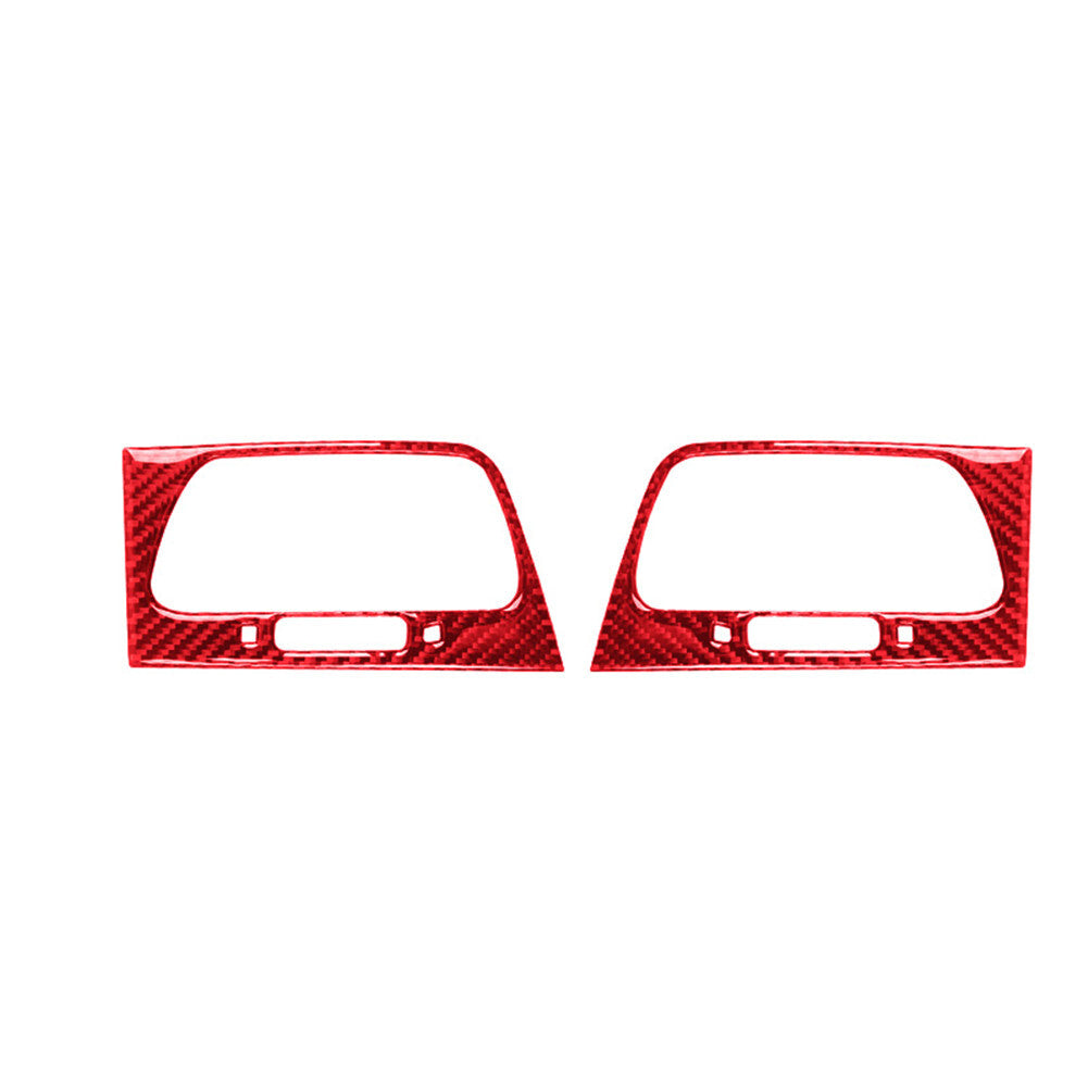 Red Carbon Fiber Air Condition Vent Frame Trim For X3 F25 X4 F26 2011-2017 v