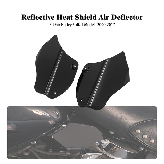ABS Reflective Saddle Heat Shield Air Deflector for Harley Softail Fay Boy 00-16