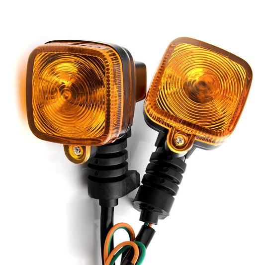 1 Pair 12V Motorcycle Amber Halogen Bulb Turn Signal Light Indicators Blinker v