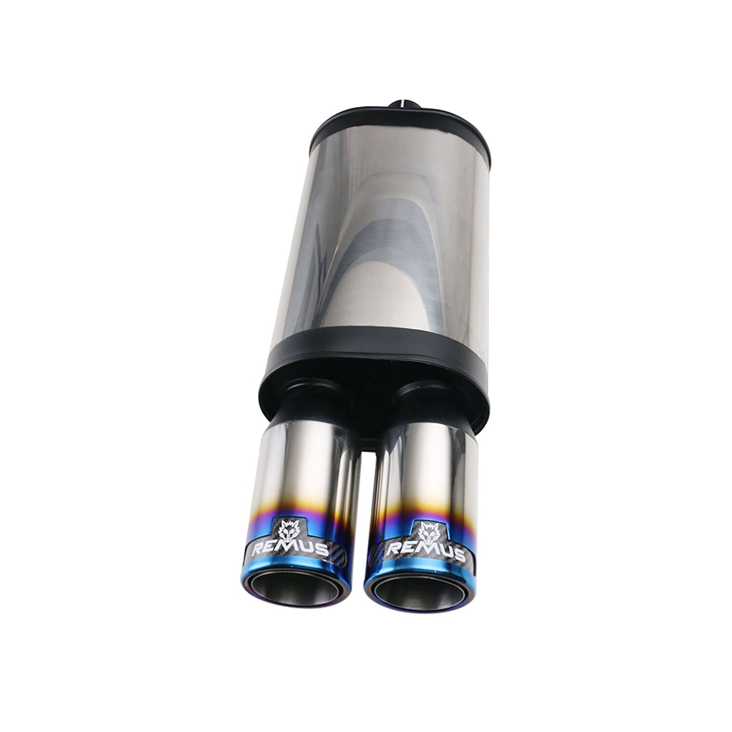 2-2.5 ID 3.5 OD Universal Exhaust Rear Muffler Exhaust Pipe Tube Tail Blue