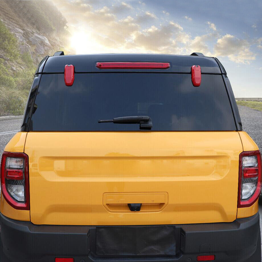 For 2021-2024 Bronco Sport ABS Red Rear Upper Door Window Hinge Cover Trim v