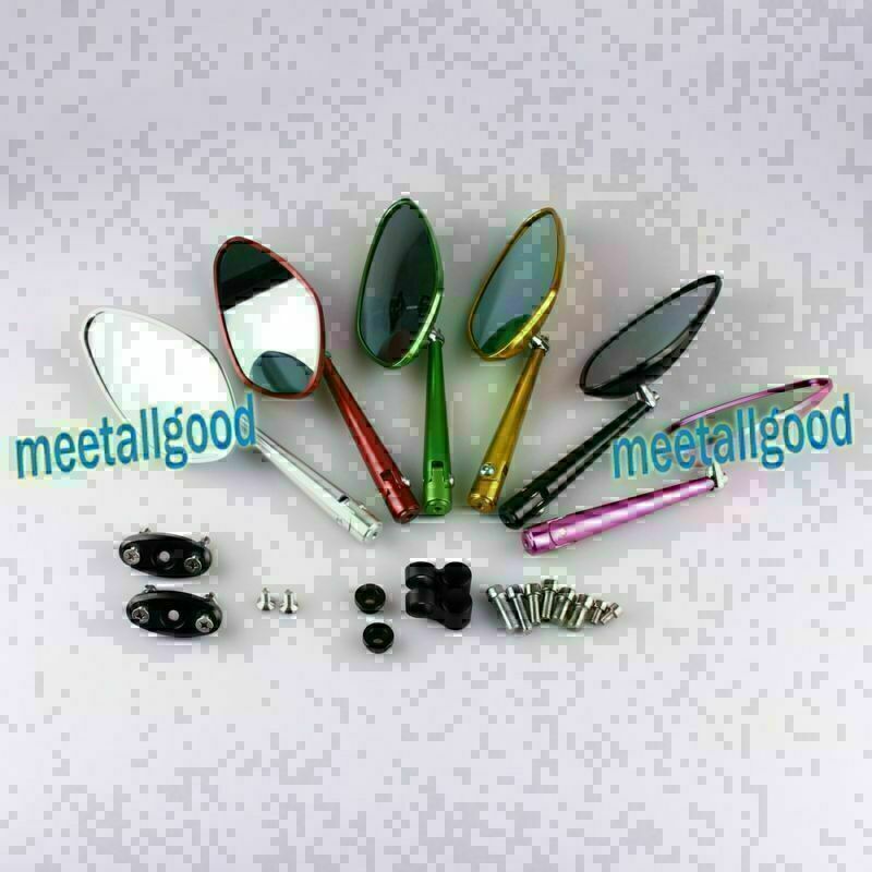 Pair Leaf Shaped Rear View Rearview Mirrors Fit for HONDA HORNET 600 S 02 03 04 Q