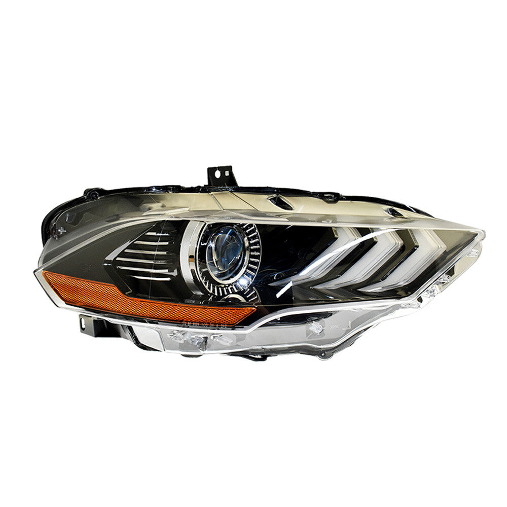 The passenger-side LED headlight assembly is compatible with 2018-2020 for Mustang headlights. n