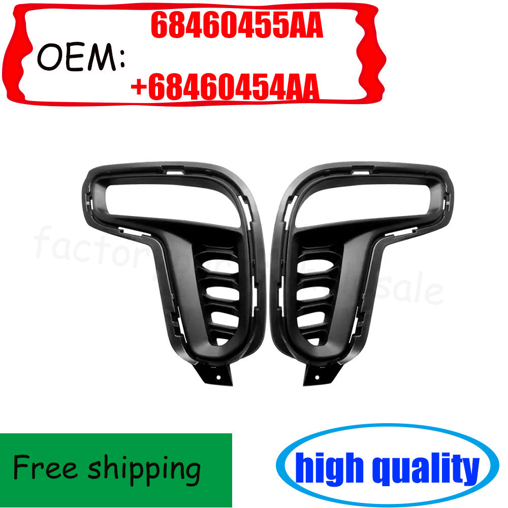 Two-pack fog light bezels for Dodge Durango 21-22 (68460455AA/454AA-) n