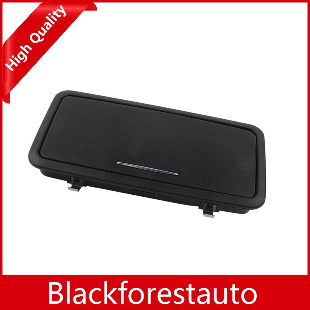 Black Rear Row Vanity Mirror Makeup Mirror w/ Lights For 2010-19 for Jaguar XJ Q
