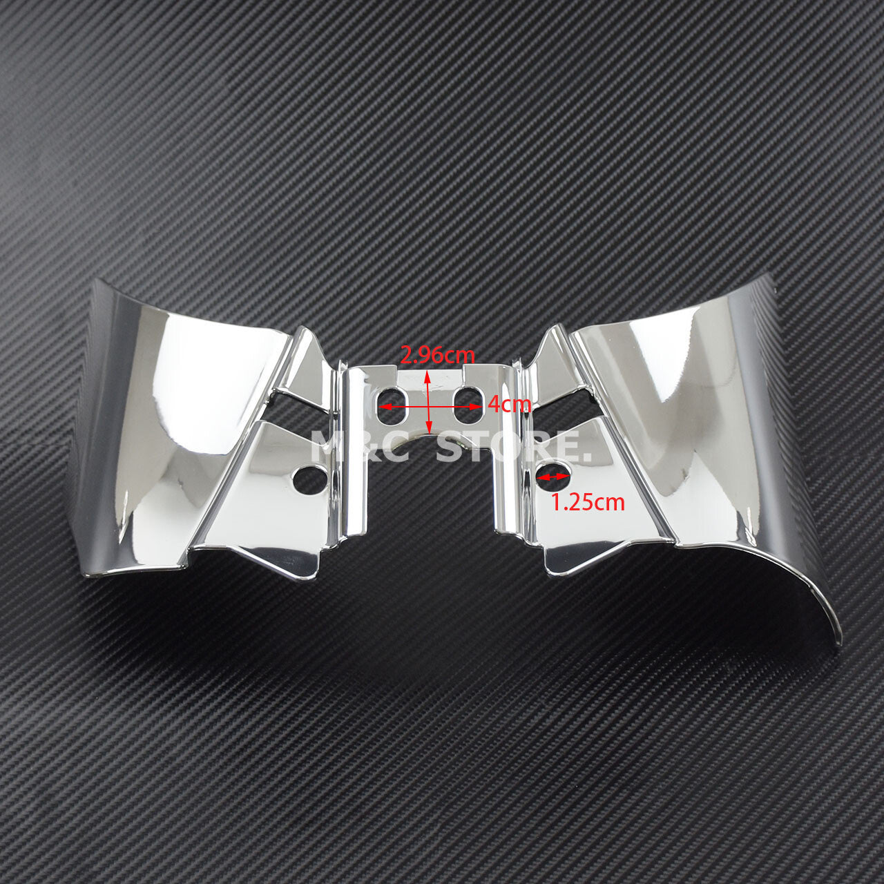 Chrome ABS Reflective Saddle Heat Air Deflector Fits for Harley Dyna 1999-2017