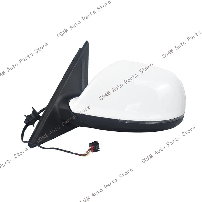 White right-side car rearview mirror assembly for Audi Q5 2009 - 2015 Q