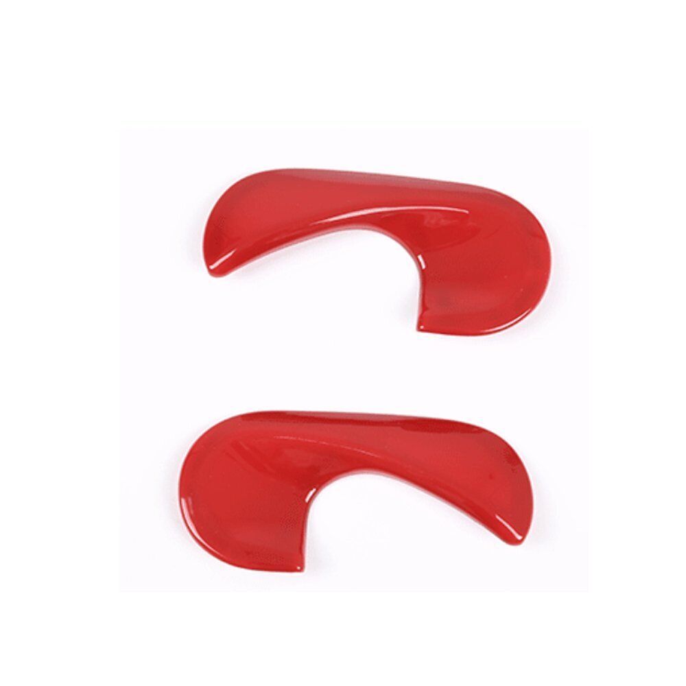 2x Red ABS Interior Door Handle Panel Covers for Smart 2015-2020 n