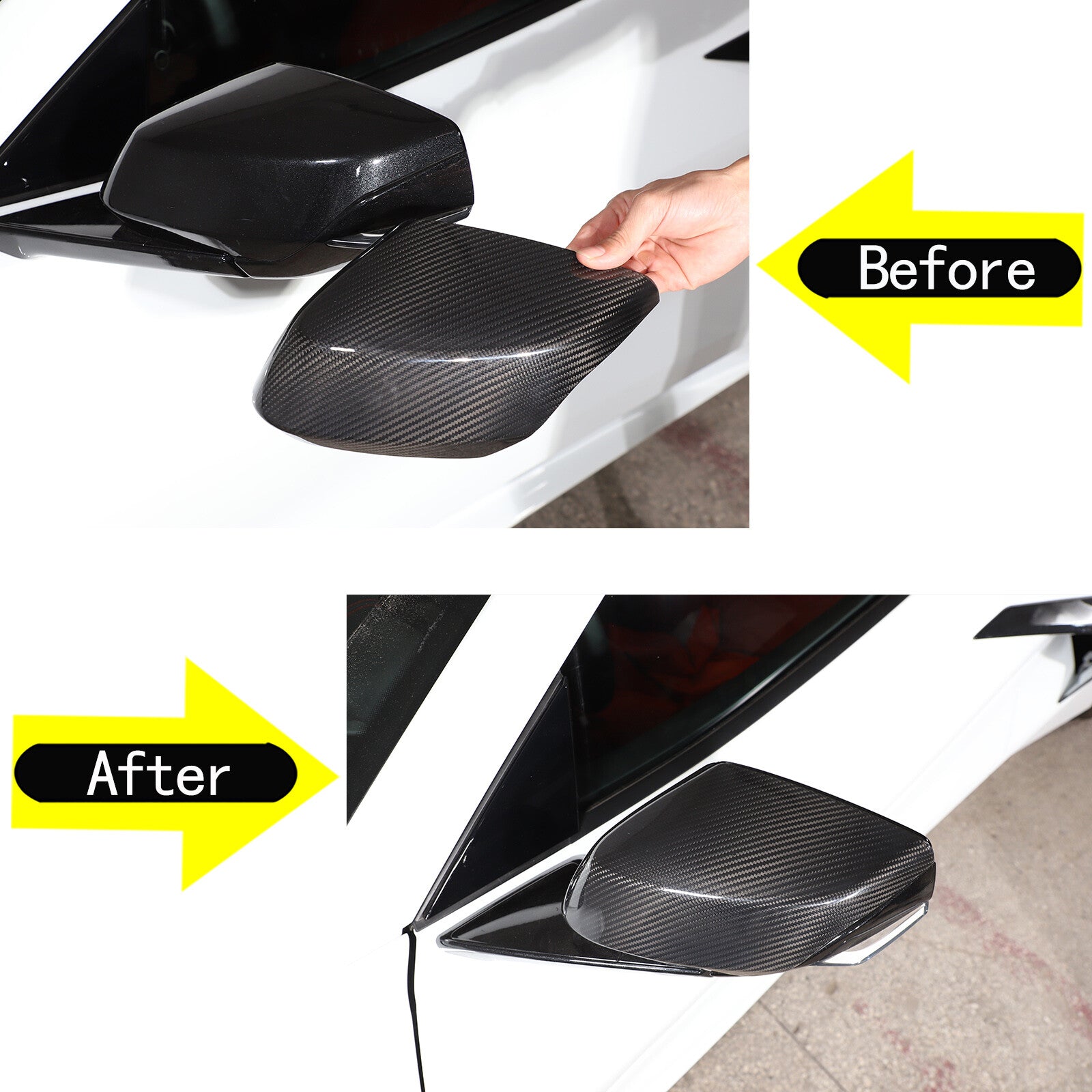 2 Piece Rear Door Window Open Air Panel Trim for Tundra 2022 - 2024 kits. - v