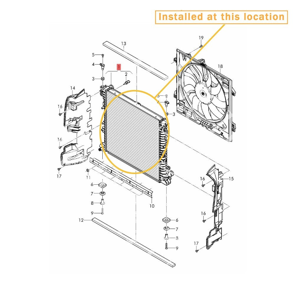 for Bentley Mulsanne 2011 - 2021, CONDENSER Radiator : 3Y0121254A