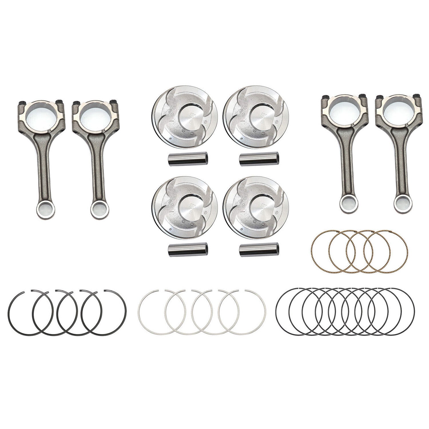 23041 - 2B600 Connecting Rod Piston Ring Kit for Kia Rio for Hyundai DOHC 2012 - 2016 -