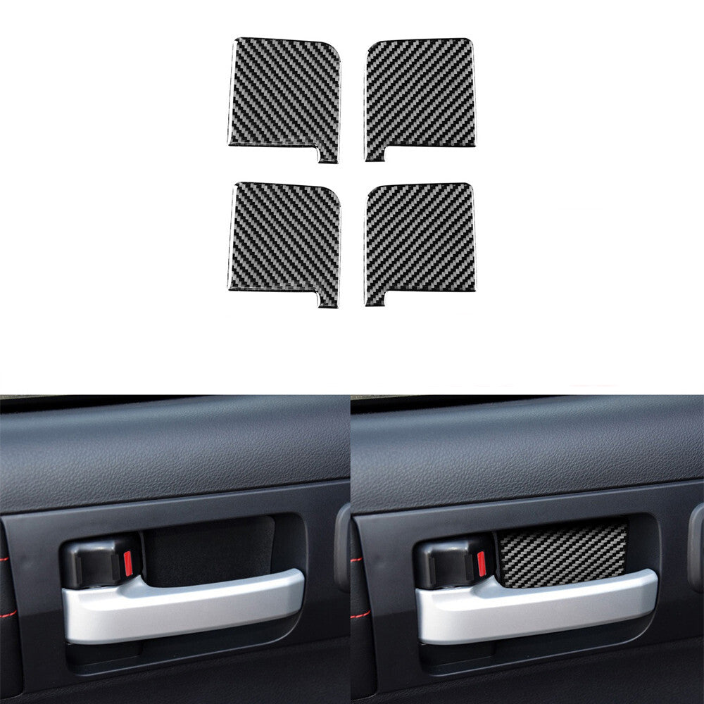 Red Passenger Storage Switch Cover Trim Carbon Fiber For FJ Curiser 07-21 v