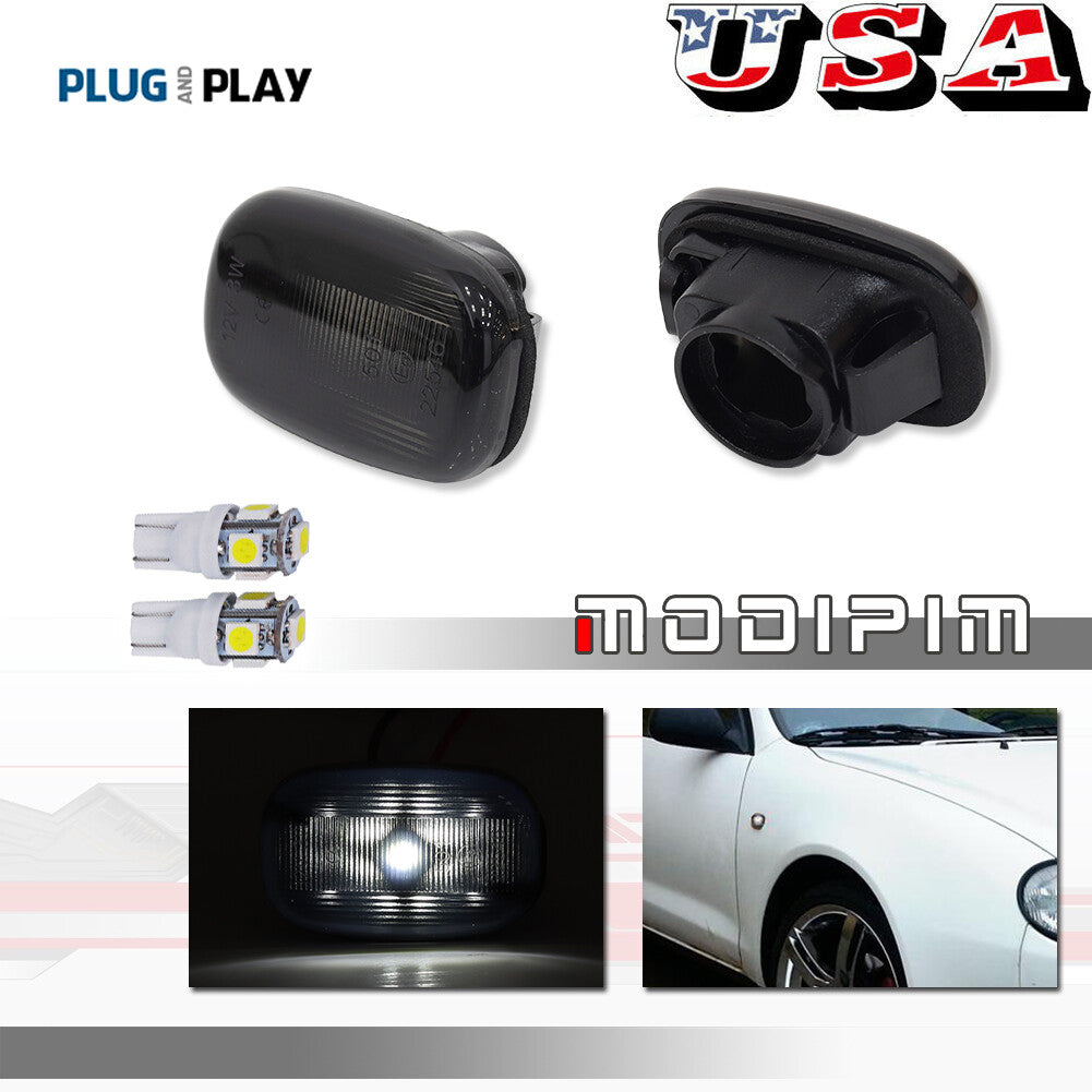 A pair of white 6000K LED side marker lights suitable for Celica T20 23 for Corolla RAV4- v
