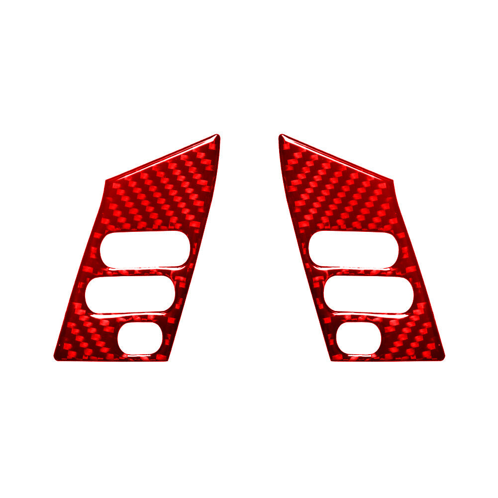6X Red Carbon Fiber Rear Door Handle Inner Cover Trim for Jeep for Wrangler 2007-10 v