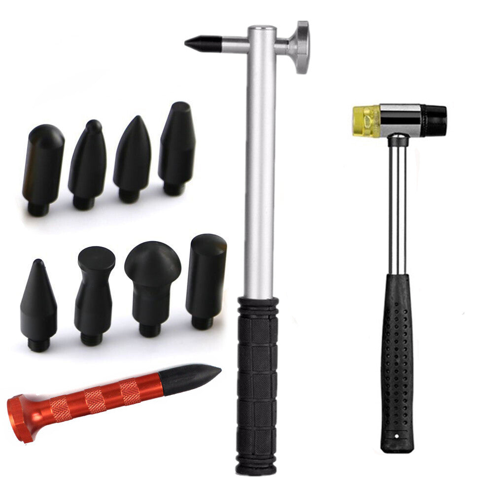 Paintless Dent Removal Tool,Dent Removal Tool, Dent Removal Hammer with 9 Heads v
