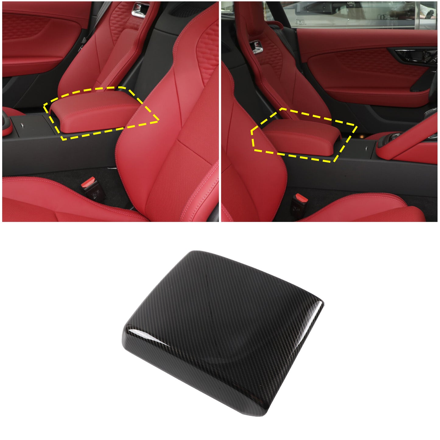 ABS carbon fiber window lifting panel switch cover decoration suitable for modern Santa Cruz 2022- v