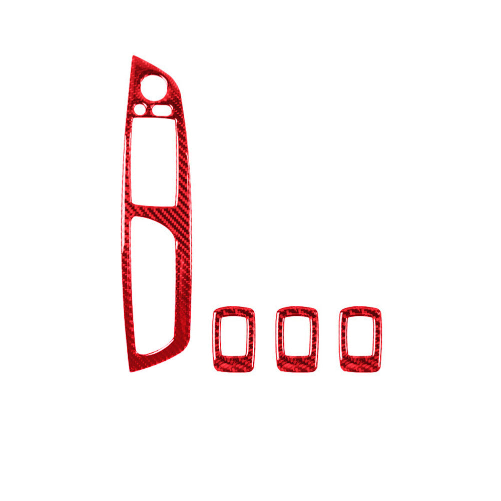 Red Carbon Fiber Interior Rear Door Speaker Cover Trim for Lexus RX300 1998-2003 v