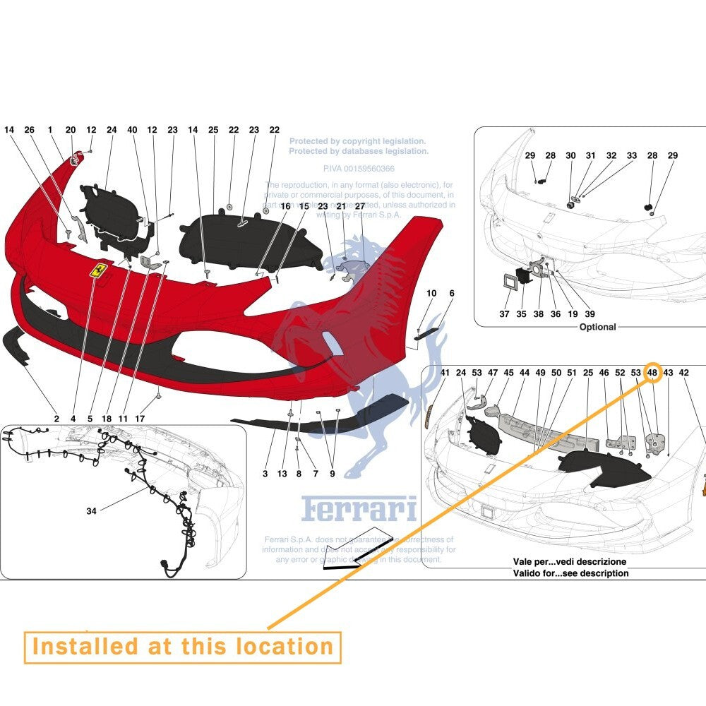 for FERRARI F8 LH breaker support, equipment manufacturer: 893575