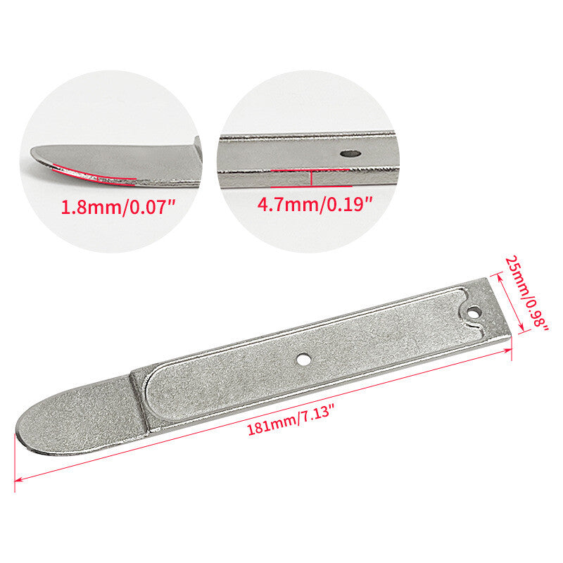 1Pc Pry Bar Trim Removal Tool Pry bar tool Metal 18 Gague Thin Edge Trim Removal Q
