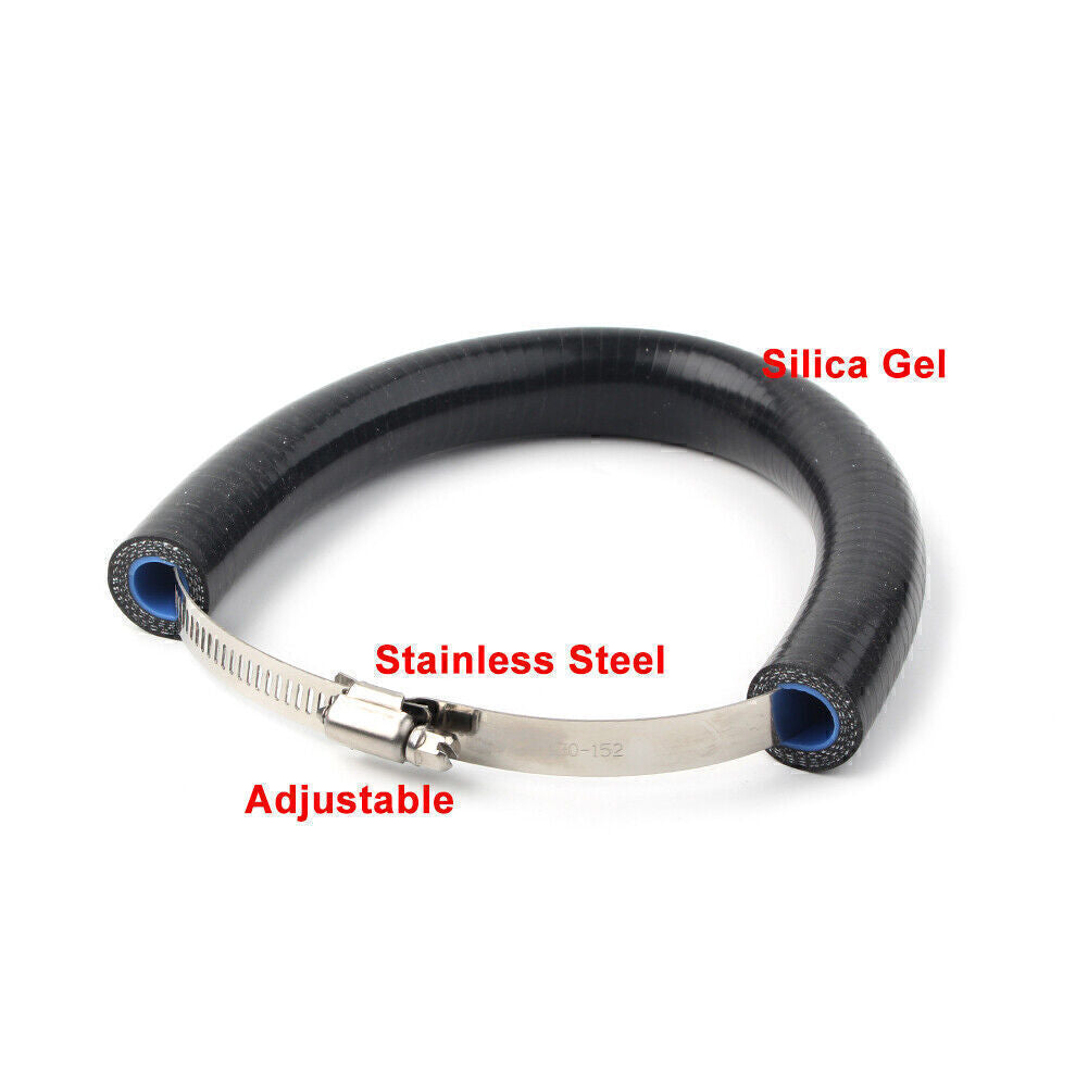 Exhaust Pipe Heat Shield Crash Protector Cover Guard Black Universal Motorcycle