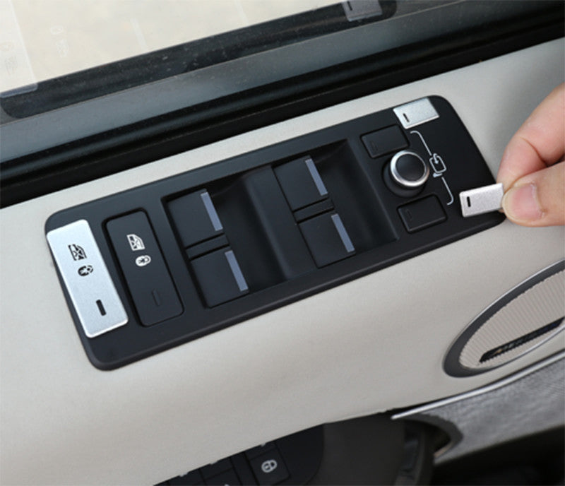 11p for Range Rover Sport 2014-2017 Door Armrest Window Switch Button Cover Trim