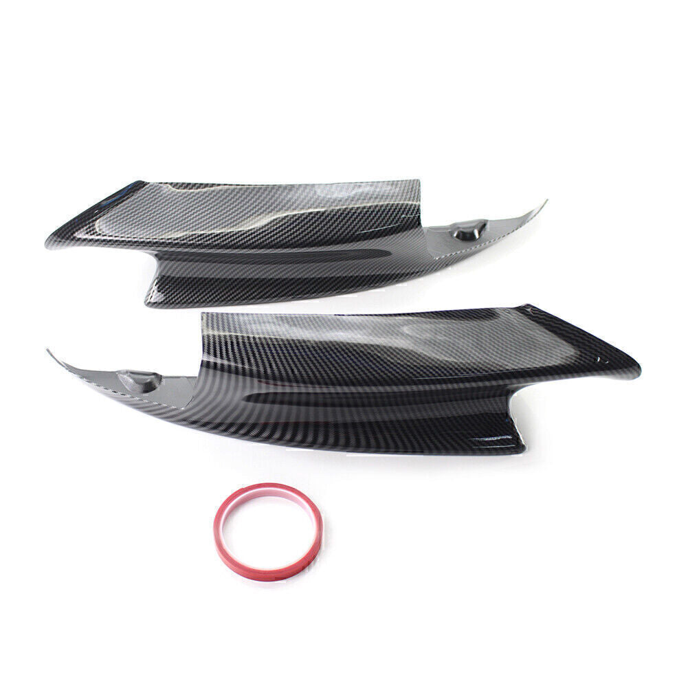 Carbon Fiber Style Front Bumper Splitters Lip Fit for BMW E92 M3 2008-2013 2012 2011