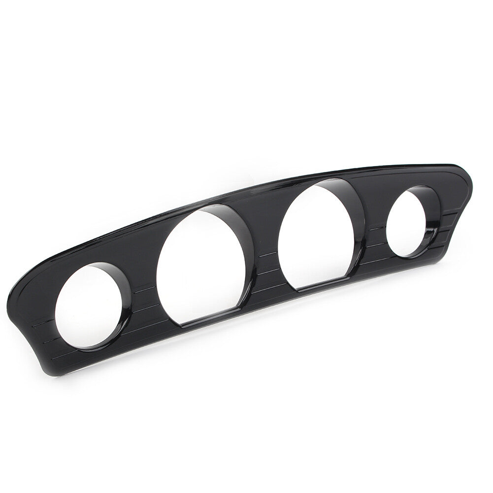 Black Tri Line Gauge Stereo Accent Trim Cover for Harley Touring 2014-2021 2015 Q