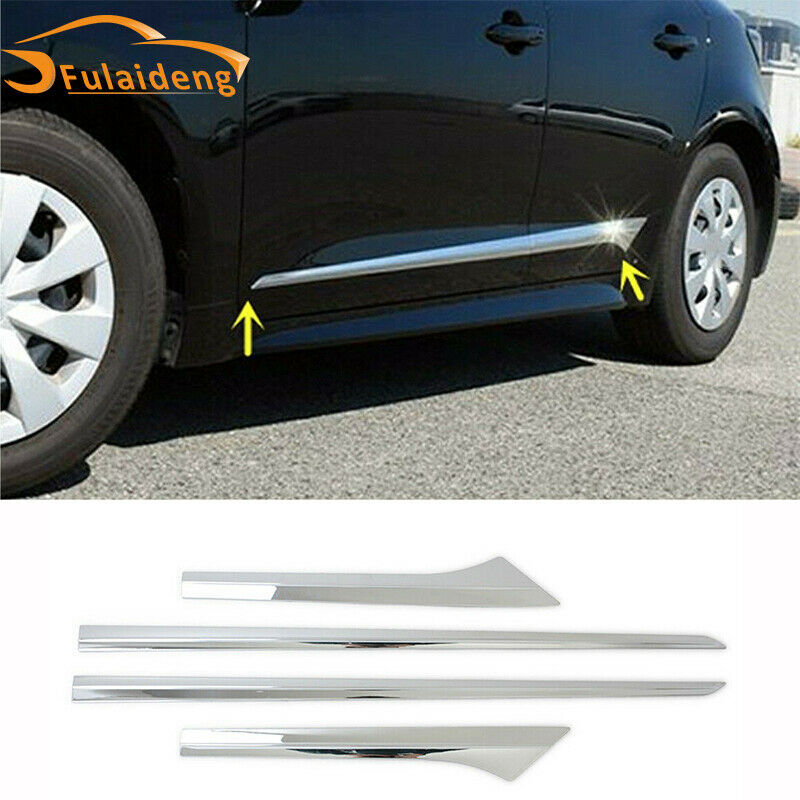 for Toyota for Corolla Hatchback 2019-2022 Chrome Side Door Body Molding Cover Guard