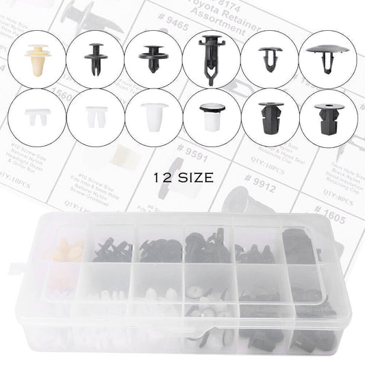 146Pcs Door Trim Panel Retainer Push Fender Hood Bumper Clip fit for Toyota Series Q