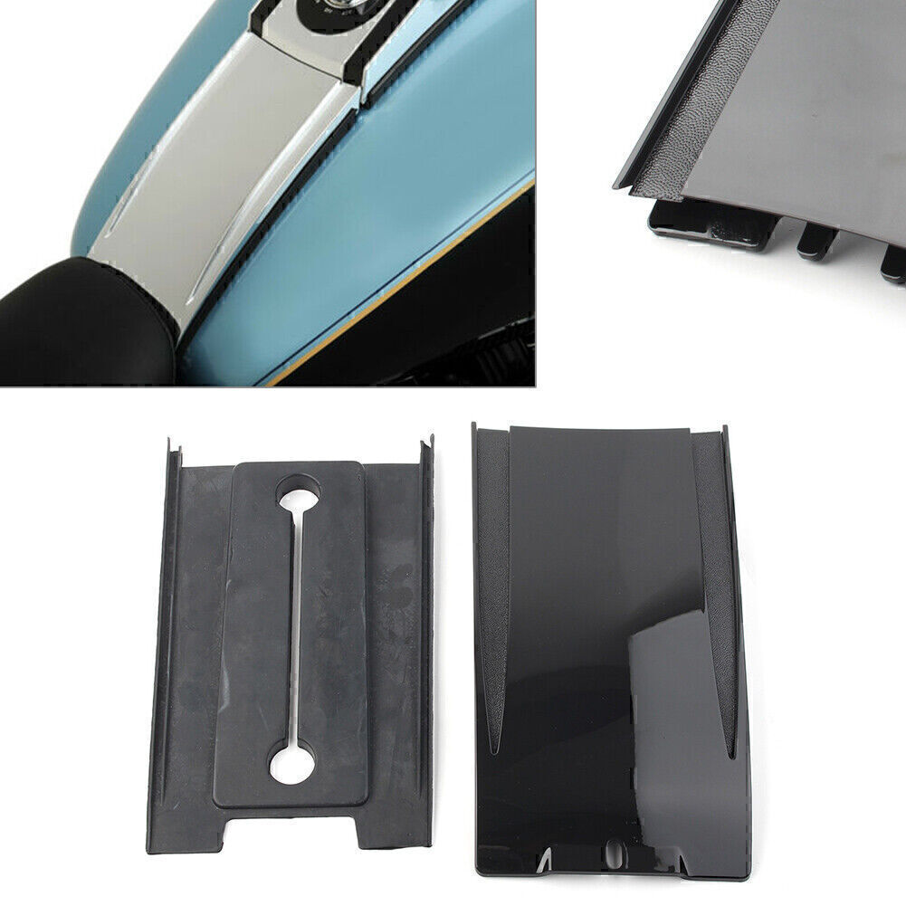 Lower Dash Tank Panel Extension Black for Harley Softail 2000-2017 01 FXST/FLST