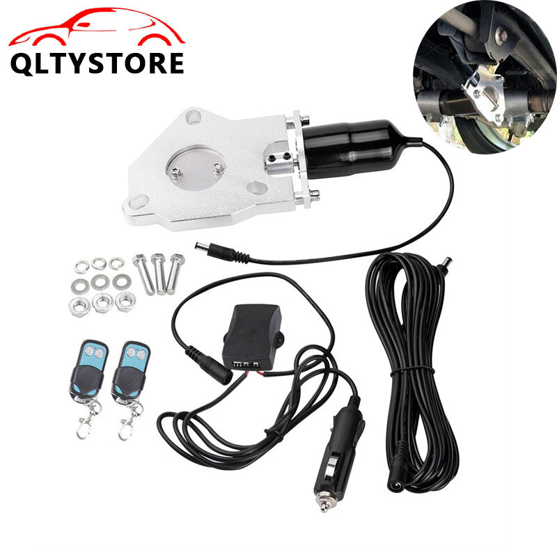 2.5'' 2.5in Electric Exhaust Butterfly Valve Motor with Remote Switch Screw Kit Q