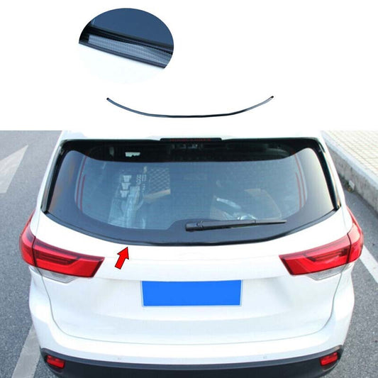 2014-2019 1pcs Rear Window Molding Trim Strip Carbon Fiber for Toyota Highlander