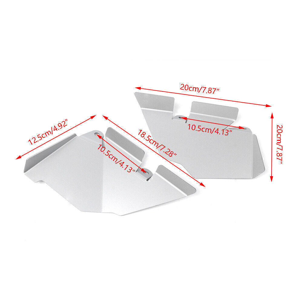 2X Motorcycle Side Mudguard Fender for BMW R1200GS/ADV 2013-2018 14 15 Silver Q