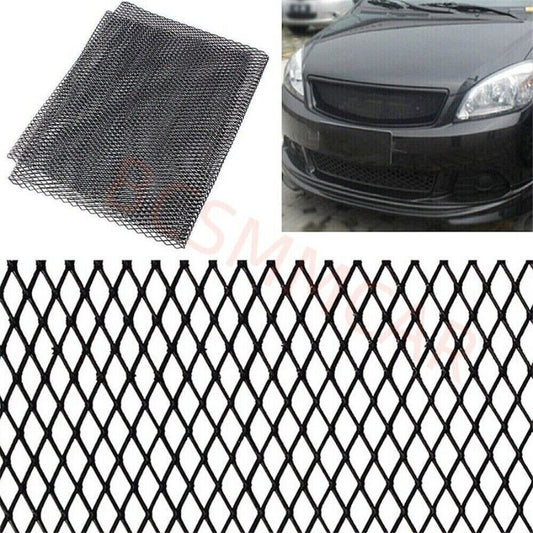 Aluminum Racing Car Front Bumper Vent Rhombic Grille Mesh Net Auto Parts New n