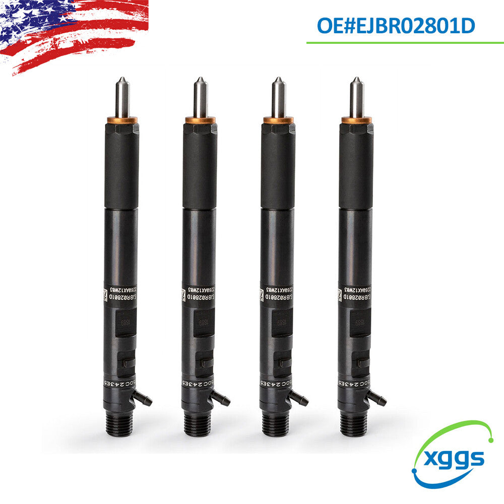 4-piece fuel injector kit 33800-4X500 EJBR02801D, suitable for Hyundai and for Kia diesel engines.