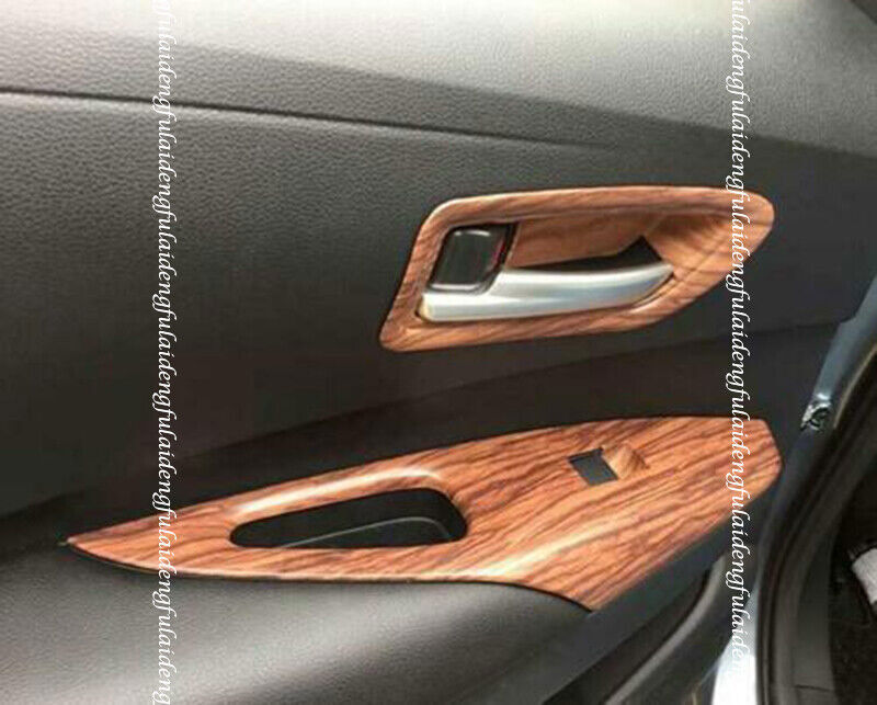 Chrome Rear Window Side Spoiler Wing Cover Trims for Lexus RX350 450H 2016-2019 v