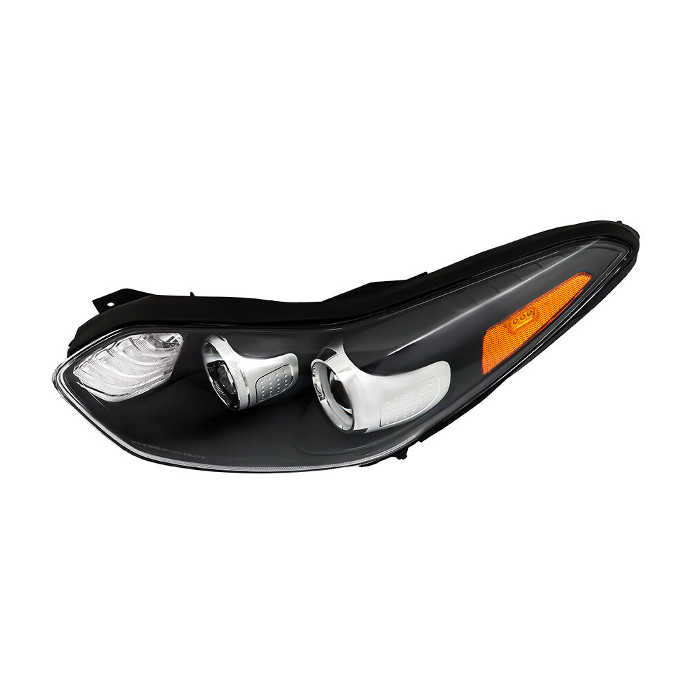 Halogen clear lens driver with LED DRL for 2017-2019 for Kia FWD headlights n