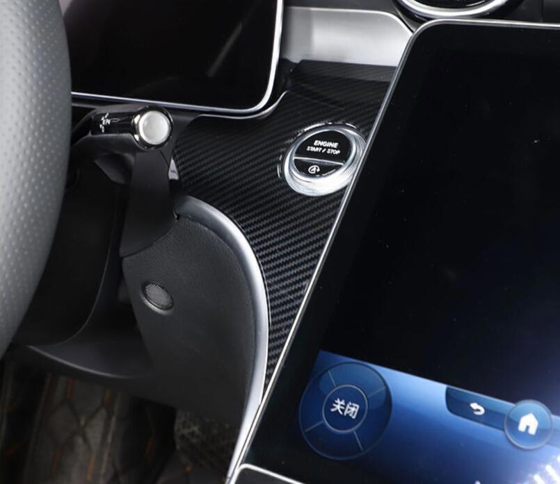 ABS Carbon Fiber Central Console Dashboard Strip Trim for Benz GLC X254 2023-24 n