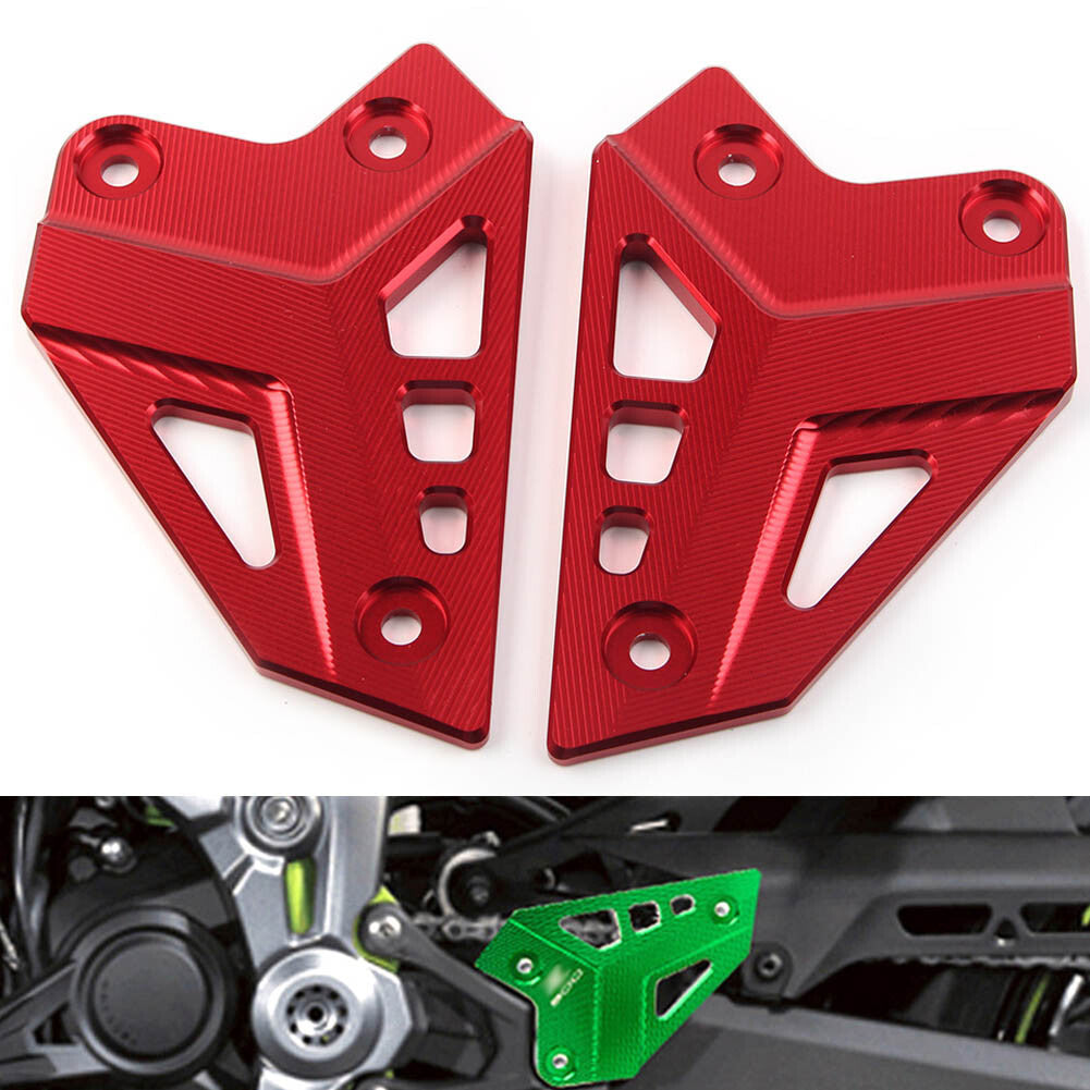 for KAWASAKI Z900 2017-2022 2021 RED Footrest Rear Heel Plates Guard Protector