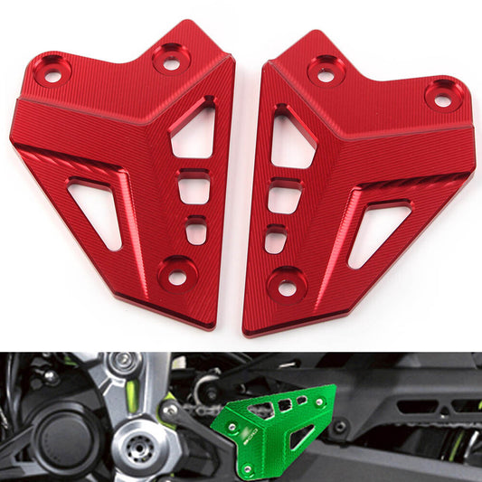 for KAWASAKI Z900 2017-2022 2021 RED Footrest Rear Heel Plates Guard Protector