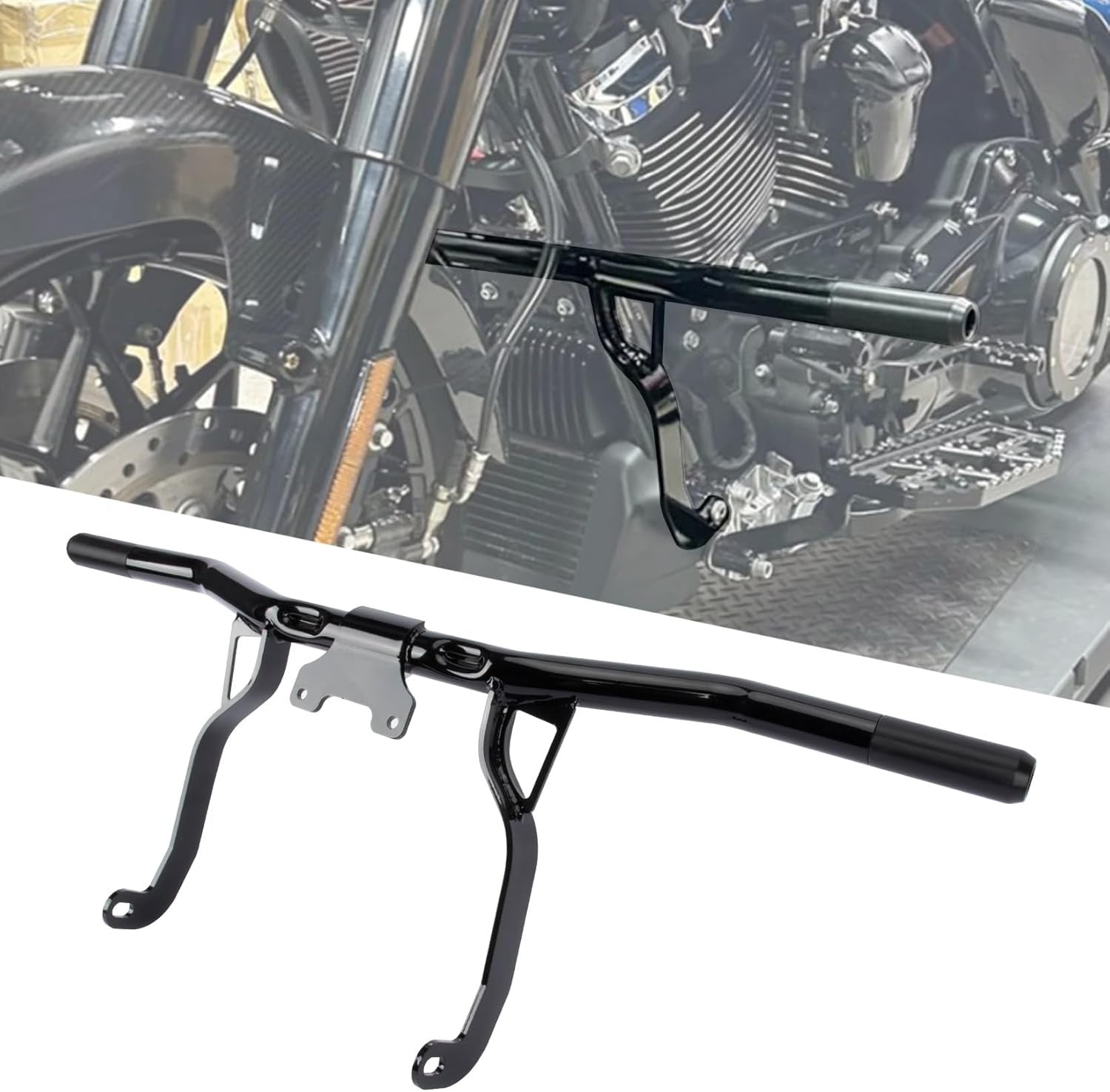 for Harley Electra Road Street Glide 2014 - 2024: Front Engine Cover Collision Bar n