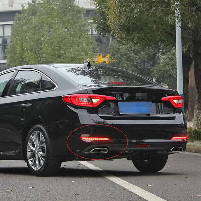LED Rear Bumper Light Rear Fog Lamp Brake Signal For 15 16-2017 for Hyundai Sonata n