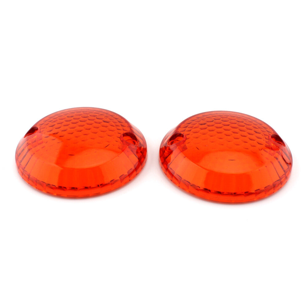 2pcs Turn Signal Light Lamp Lens Cover Fit for Suzuki Intruder 1400 VX800 Amber mo