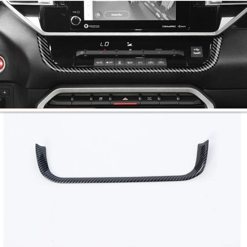 Carbon Fiber Center Console Dashboard Panel Trim Fit For Tundra 2022 2023 v