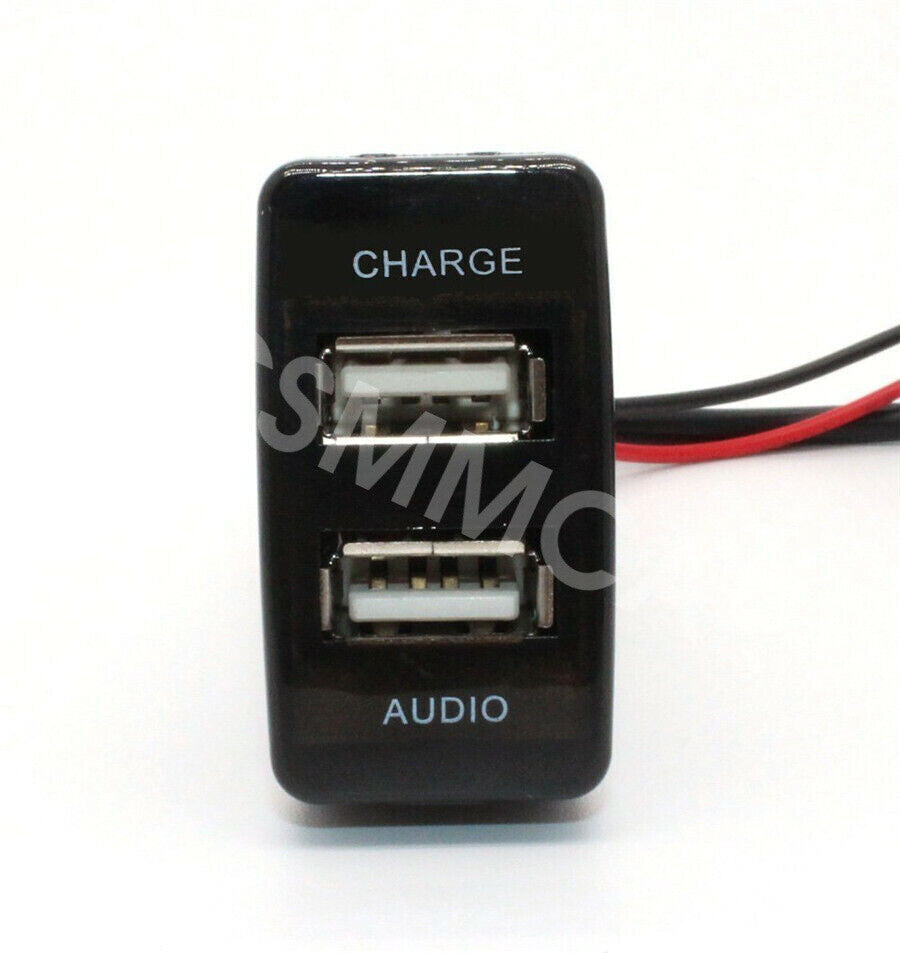 USB Port Charger Audio Adapter LED Indicator Fit for Toyota Tundra 2005-2006 Q